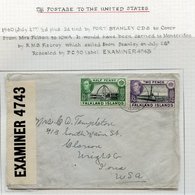 1940 (July 27th) Cover From Mrs Felton To Iowa, USA, Franked ½d + 2d Monument, Tied P.S Double Ring C.d.s, Resealed By P - Other & Unclassified