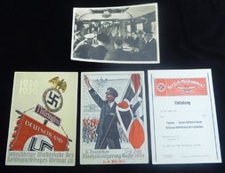 1930's-40's THIRD REICH Collection Housed In Two Albums Of Various Propaganda Cards, Postal Stationery, Commemorative Sp - Other & Unclassified