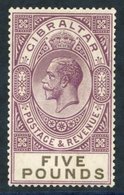 1925-32 MSCA £5 Violet & Black, Fresh UM Example, SG.108. (1) Cat. £1600 - Other & Unclassified