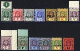 1912-24 MCCA Set Optd SPECIMEN (1s Gum Faults), SG.12s/24s. Scarce Complete Set. Cat. £600 (10) - Other & Unclassified