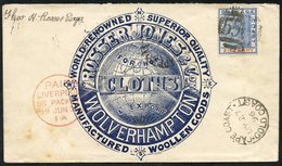 1896 (27 May) 'Rosser Jones & Co Wolverhampton' Firm's Advertising Envelope Used Back To Wolverhampton, Bearing 1891 2½d - Other & Unclassified