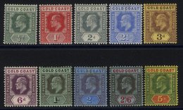 1907-13 MCCA Set, M (2s & 2/6d Have Tone Patches), SG.59/68. (10) Cat. £180 - Other & Unclassified