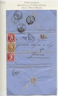1845-87 Large Hermes Heads Collection With 1845 Athens Stampless Entire, Scarce 1862 Entire From Argos To Patras With 1s - Other & Unclassified