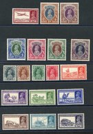 1937-40 KGVI Defin Set, Fine M, SG.247/264. (18) Cat. £600 - Other & Unclassified