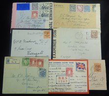 1920's-60's Covers Or Cards And Four 'Radio Receiving' Cards, Two Are 1942 Censored Airmail Covers To Sudan With O.A.T H - Other & Unclassified