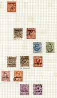 1893-1936 VFU Range On Leaves Incl. 1903 1c Brown Opt Inverted, 1903 1L Postage Due, 1909 Express 30c Blue & Rose (Cat. - Other & Unclassified