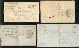 1787-1845 Covers Ex Jamaica To UK Incl. Spanish Town EL 1787 With DEAL/SHIP LRE, FALMOUTH/JAMAICA C.d.s On 1841 Lengthy - Other & Unclassified