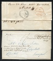 1837 & 1840 Pre-stamp Letters (2), 1837 Kingston To London With 25.NO.37 Cancel, Contents Are Regarding The Accounts Of - Other & Unclassified