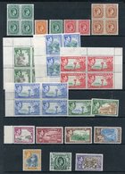 1938-52 KGVI Defin Set UM, The ½d, 1½d, 2d, 2½d & 3d (both) Are In Blocks Or Marginal Blocks Of Four, SG.121/133a, Cat. - Other & Unclassified