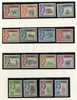 Collection Of M & U On Leaves With Ranges From Straits Settlements, Malayan States, Sabah 1964 Defin Set M, Malaysia, Sa - Other & Unclassified