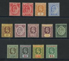 1906-12 MCCA 3c To $5 (only 4c Dull Purple & 4c Claret Missing), 25c & 30c Have Faults O/w Good To Fine M, SG.153/167. ( - Other & Unclassified