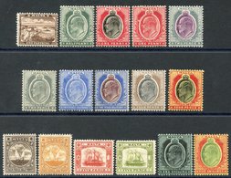 1904-14 MCCA Set, M (excl. 1s SG.61), SG.45/63. (16) Cat. £207 - Other & Unclassified