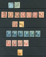 1852-63 5c (2), 10c (8), 15c (SG.1/3), 1864 5c (6), 10c (4) & 15c (SG.8/10), Condition Is Mixed In Places. (22) - Other & Unclassified