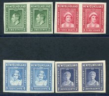 1938 Royal Portraits Set Of Four, Each UM IMPERFORATE Horizontal Pairs, SG.268b/271b. Cat. £570 - Other & Unclassified