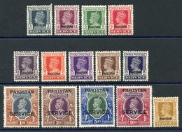 OFFICIAL 1947 Set UM, SG.O1/O13, Plus The 1a.3p Local Issue UM. (14) Cat. £155 - Other & Unclassified