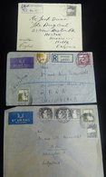 1930's-40's Small Group Of Covers (12) Mainly To England But South Africa & Switzerland Noted. Mixed Condition. - Other & Unclassified