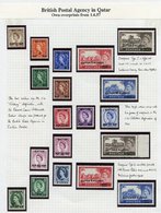 1957-59 Wilding Surcharge Set UM, 1957 Castle Surcharge Type I Set M, Type II UM, SG.1/12, 13/15, 13a/15a, 1957 Scouts S - Other & Unclassified