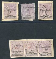 1888 4d On 4d Pair (SG.44) & 2d On 2d (SG.42) Together On A Small Piece Cancelled By Single Ring Tati C.d.s For Ap.4.89, - Other & Unclassified