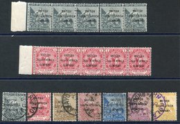 1896 C.O.G.H Ovpts ½d & 1d UM Strips Of Five, ½d Strip Separated (SG.58/59), Also Good To FU Complete Set (SG.58/64). Ca - Other & Unclassified