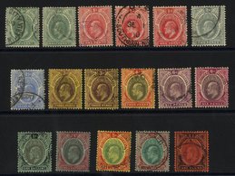 1907-11 MCCA Set VFU + Extra Shades, SG.33/44. (17) Cat. £450++ - Other & Unclassified