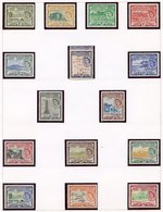 Collection On Leaves. Nevis 1882 ½d, 1d Carmine, 2½d Ultramarine M, 1948 Wedding, 1954 Set To $4.80c M, 1963 To $5 M, Ma - Other & Unclassified