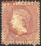 1872-75 Perf 11 To 12½ X 15 1s Lilac Rose U, Red St. Vincent C.d.s (SG.20), Clear 1981 PF Of SA Cert. Cat. £350 - Other & Unclassified