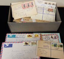 20th Century - Mid To Late Assembly Of Covers In A Shoe Box, Some Early Incoming Mail, Good Postcards, Covers With Elusi - Other & Unclassified