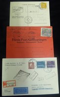 1924-37 First Flight Covers (3) From 1924 Junkers First Experimental Flight Stockholm - Berlin Official Cover, Franked 5 - Other & Unclassified