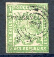 1877 Type 4 In Black, Imperf 1s Yellow-green Ovpt Inverted, Nicely Used, SG.104a. (1) Cat. £300 - Other & Unclassified