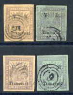 1877-79 Type 6 Ovpt Imperf 3d (both Colours) & Type 7 Ovpt Imperf 3d (both Colours), Genuine U With Mainly Good - Large - Other & Unclassified