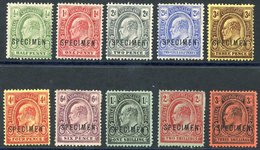 1909-11 CCA ½d To 3s Set (excl. The Two Lower Vals), 6d & 2s Have Some Paper Adhesion On Reverse, SG.117a/126s. (10) - Other & Unclassified
