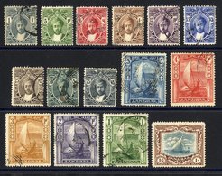 1913-18 Sultan Kalif Bin Hareb Set, VFU (10r Has Minor Tone Spot), SG.246/60. (15) Cat. £650 - Other & Unclassified