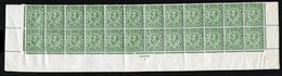 1912 ½d Green Wmk Crown, Die II, Bottom Two Rows Of The Sheet (24 Stamps) With The Error Of 'missing Control,' Stamps Al - Other & Unclassified