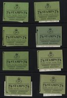 1955 Sept-Nov Tudor & Edward Crown 2/6d Wilding Booklets Comprising SG.F33a (2), F33b (2), F34f, F35a, F35c (2), F35d (2 - Otros & Sin Clasificación