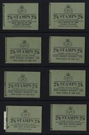 1957 Apr-Dec St. Edwards Crown 2/6d Wilding Booklets From SG.F53/F61 With Combinations Of Upright & Inverted Wmks, SG.F5 - Altri & Non Classificati