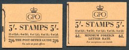 1954 May & July 5s Wilding Booklets, SG.H9/H10, VF. (2) Cat. £260 - Other & Unclassified