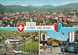 CARTOLINA - POSTCARD  - SVIZZERA - CHIASSO - CONFINE ITALO , SVIZZERO - Chiasso