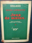 JEUX DE MAIN...Hilda Lawrence.N°8.Avec Jaquette - Série Blême