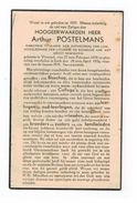 Viversel:doodsprentje Kanunnik Postelmans Arthur Geb. Viversel 27/2/1867 En Overleden Luik 28/4/1936 - Heusden-Zolder