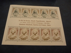 TIMBRES   EUROPA   1974   MONACO    BLOC  FEUILLE   N  9   COTE  55,00  EUROS      NEUF  LUXE** - 1974