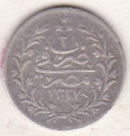 Empire Ottoman. 1 Qirsh AH 1327 Year 2. Muhammad V, En Argent. KM# 305 - Egypte