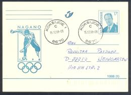 Belgium 1998 Postal Stationery Card: P522; 17F; Olympic Games Nagano; Speed Skating, Eisschnelllauf, Patinage De Vitesse - Unclassified
