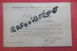 Cp  Fabrique De Brosses Et Pinceaux Pitet Ainé - Advertising