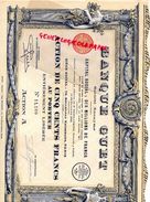 75 - PARIS- BANQUE GUET -ACTION 500 FRANCS- 1926- 73 BD HAUSSMANN- MAITRE DESPLANQUES NOTAIRE -IMPRIMERIE RICHARD - Banque & Assurance
