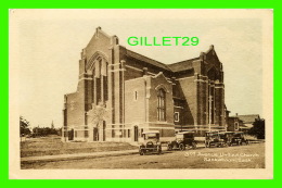 SASKATOON, SASKATCHEWAN - 3rd AVENUE UNITED CHURCH - ANIMATED OLD CARS 1900 - PHOTOGELATINE - - Saskatoon