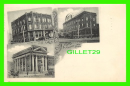 MOOSE JAW, SASKATCHEWAN - UNION BANK, BANK OF HAMILTON, BANK OF COMMERCE - TRAVEL IN 1907 - NIXON'S BOOL STORE - - Autres & Non Classés