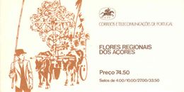 PORTUGAL AZORES, 1982,  Booklet 2, Flowers - Autres & Non Classés