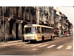 BRUXELLES (1050) : Le Bus 95, Destination "Heiligenborre", De Passage Avenue De La Couronne. Carte-Photo Rare. - Vervoer (openbaar)