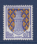 France, Petite Varieté,  Blason De Niort, N° 1351A, Jaune Débordant ( 15039/13.1) - Telegraaf-en Telefoonzegels
