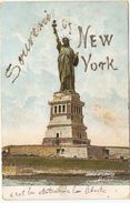SOUVENIR Of  NEW YORK  (  Cp: With Sequins ) - Estatua De La Libertad
